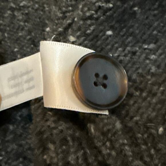 Marine Layer Men's Charcoal Wool Blend Shawl Collar Button Soft Cardigan Medium - Picture 6 of 11